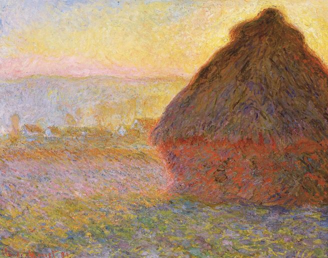 Claude Monet - Haystacks (Sunset) 1890