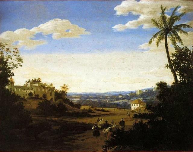 View of pernambuco, Brazil c. 1637 Frans Post. 