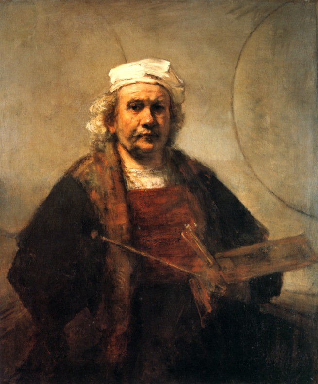 Rembrandt Self Portrait with Two Circles